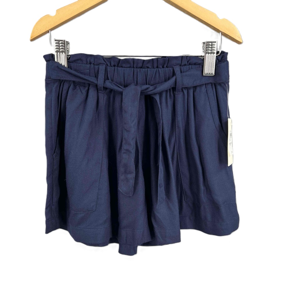 Tucker & Tate Kids Navy Belted Pleated High‎ Waisted Shorts Size 5 Girls New